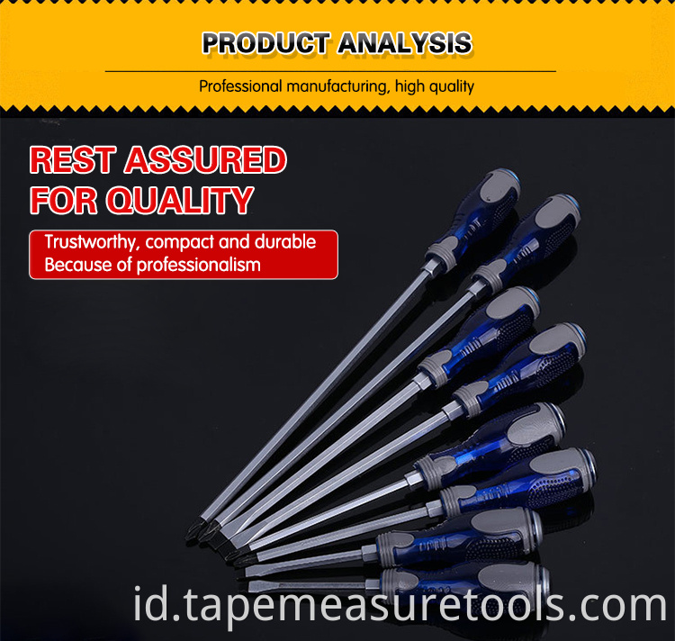 Obeng Phillips multi-fungsi, obeng magnet slotted baja vanadium Chrome, Obeng langsung pabrik